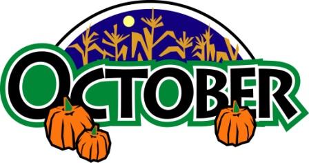  October with pumpkins